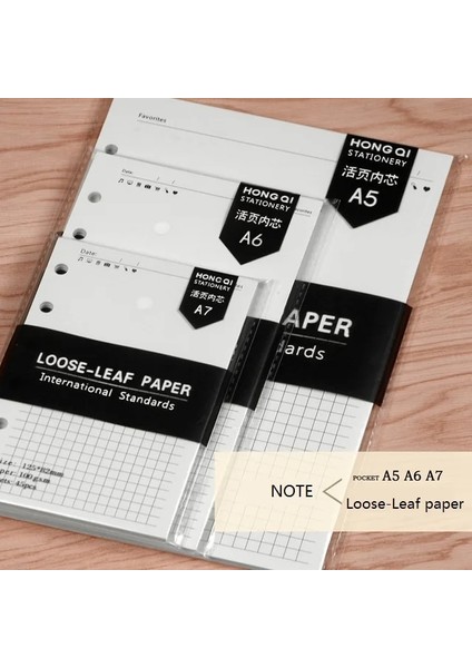 Not Stili A7 A5A6A7 Kağıt Dolum Gündem Planlayıcıları Günlüğü Aylık Haftalık 45 Bağlayıcı Sayfa Altı Delikli Zarf Fermuarlı Kese Ofis Okul Kırtasiye (Yurt Dışından)