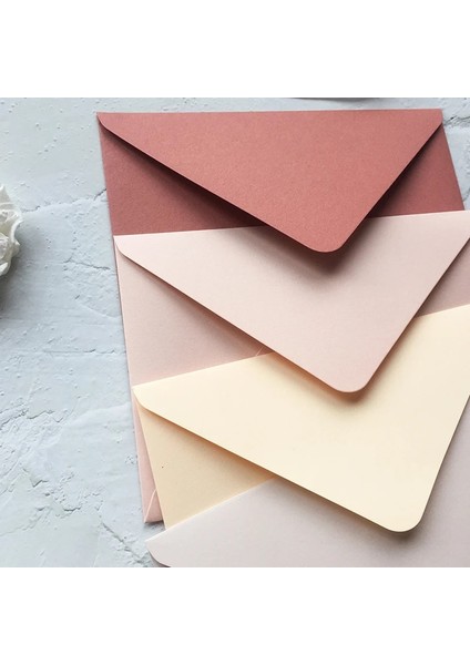 Açık Gri Tarzı (5 Adetlot) Flek Serisi Japon Rosa Kağıt Zarflar Düğün Davetiyesi Tebrik Kartları (Yurt Dışından) fırsatları