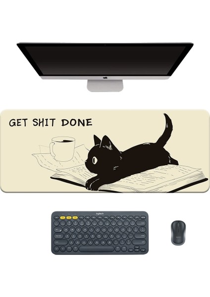 No.9 Stili Kawaii Anime Kedi Mouse Pad Xxl Sümen Mousepad Büyük Oyun Mouse Pad Bilgisayar Kaymaz Taban Sümen Ofis ve Ev Için cm (Yurt Dışından) fiyatları