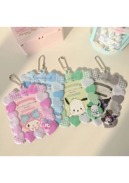 Bir Stil Sevimli Karikatür Aşk Fotoğraf Kartı Tutucu Kpop Idol Fotoğraf Koruyucu Ekran Kollu Kawaii Kırtasiye Öğrenci Kolye Hediye (Yurt Dışından) fiyatları