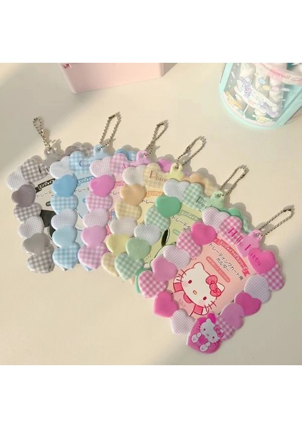 Bir Stil Sevimli Karikatür Aşk Fotoğraf Kartı Tutucu Kpop Idol Fotoğraf Koruyucu Ekran Kollu Kawaii Kırtasiye Öğrenci Kolye Hediye (Yurt Dışından) modelleri