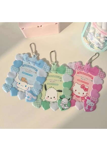 Bir Stil Sevimli Karikatür Aşk Fotoğraf Kartı Tutucu Kpop Idol Fotoğraf Koruyucu Ekran Kollu Kawaii Kırtasiye Öğrenci Kolye Hediye (Yurt Dışından) indirimleri