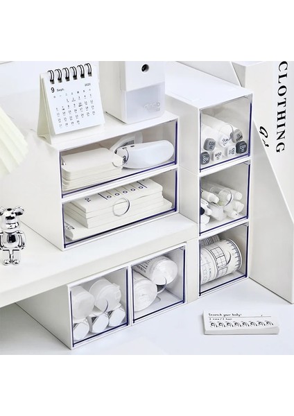 No1 Stili Şeffaf Masaüstü Kırtasiye Malzemesi Saklama Kutusu Çekmece Raf Organizatör Masası Takı Kozmetik Kırtasiye Saklama Kutuları Ev Organizatörler (Yurt Dışından) fiyatları