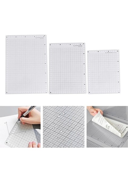 A5 Pvc Öğrenciler Yazı Masa Pedi Şeffaf Cetvel Kurulu Izgara Dikiş Kesme Paspaslar Çizim Pano Ölçme Kaynağı (Yurt Dışından)