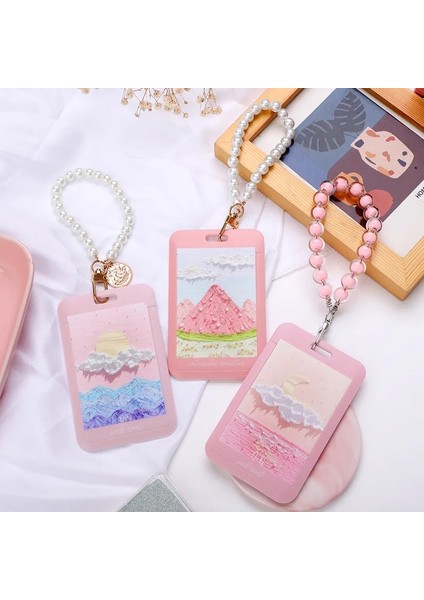 F Tarzı Tatlı Yağlıboya Tarzı Kart Sahipleri Abs Plastik Güzel Çiçekler Kart Sahibinin Icıd Kart Tutucu Taşıma Kartı Tutucu (Yurt Dışından) fiyatları