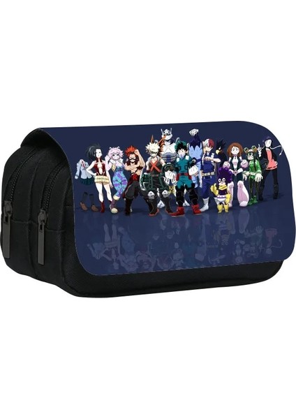 No.13 Tarzı My Hero Academia Anime Kalem Kutuları Yüksek Kapasiteli Kalem Çantaları Karikatür Baskı Midoriya Izuku Kalem Çantası Sevimli Öğrenci Kırtasiye (Yurt Dışından) fırsatları