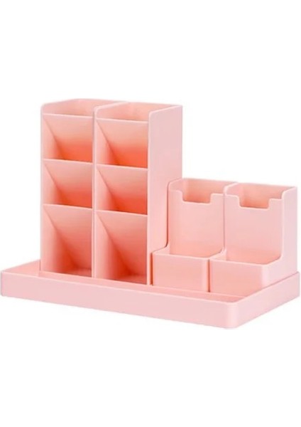 Pembe Tarzı Eğimli Kalem Tutucu Ins Yaratıcı Sevimli Moda Öğrenci Çok Fonksiyonlu Büyük Kapasiteli Masaüstü Kız Saklama Kutusu (Yurt Dışından)
