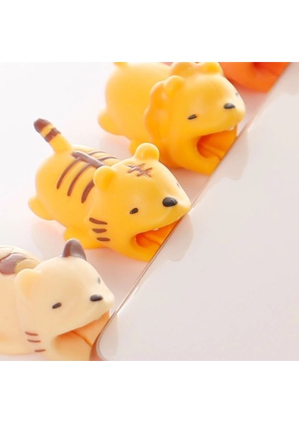 No.15 Tarzı Yenı Hayvan Kablo Koruyucu Kulaklık Tel USB Şarj Kablosu Ortak Anti Break Sevimli Kablo Bite Tutucu Cep Telefonu Aksesuarları (Yurt Dışından)