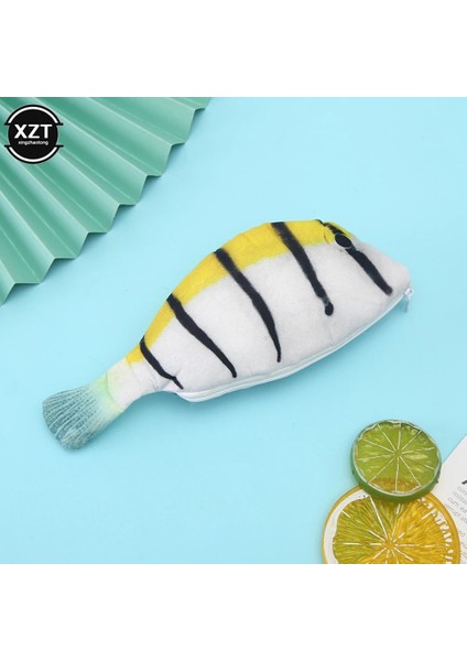 B Tarzı Yaratıcı 3D Simülasyon Balık Kalem Çantası Okul Öğrencileri Sevimli Kırtasiye Saklama Çantası Çocuklar Bez Kalem Kutusu Uygun Para Cüzdanı (Yurt Dışından) indirimleri