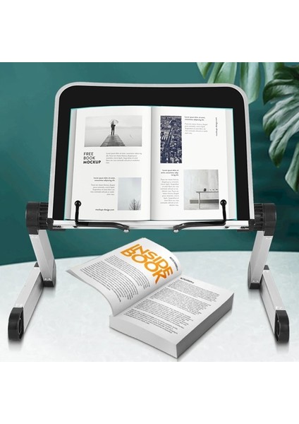 Bk-A Tarzı Katlanabilir Okuma Kitabı Tutucu Kitaplık Standı 360 Derece Ayarlanabilir Destek Masası Organizatör Yemek Kitabı Pc Için (Yurt Dışından) modelleri