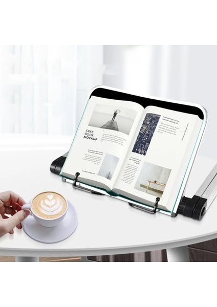 Bk-A Tarzı Katlanabilir Okuma Kitabı Tutucu Kitaplık Standı 360 Derece Ayarlanabilir Destek Masası Organizatör Yemek Kitabı Pc Için (Yurt Dışından) indirimleri