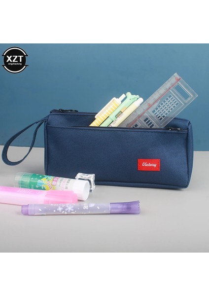 Siyah Stil Kalem Kutusu Siyah Estuche Okul Malzemeleri Kalem Çantası Trousse Scolaire Kırtasiye Estuche Escolar Piornik Okul Kalem Kutuları (Yurt Dışından) modelleri