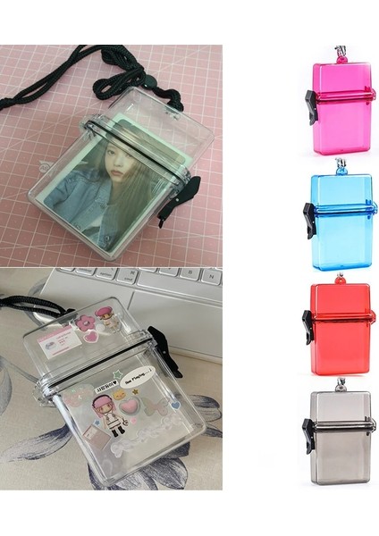 Mavi Stil 3 Iotocard Tutucu Fotoğraf Saklama Kutusu Şeffaf Fotoğraf Saklama Kutusu Kart Sahibinin Albümleri Ins Fotoğraf Depolama Toz Geçirmez Kutu (Yurt Dışından) modelleri