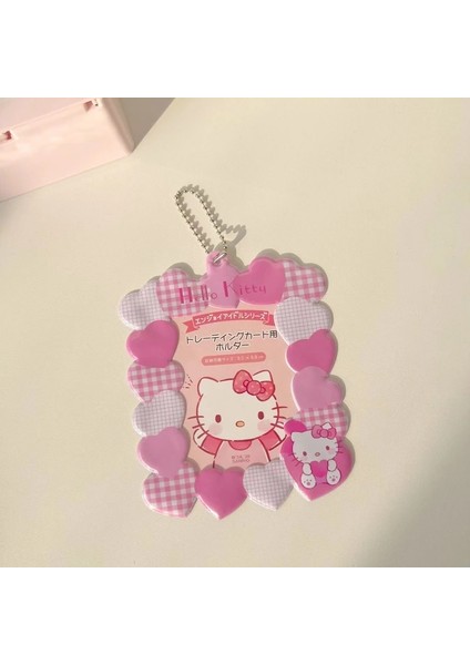 C Tarzı Sevimli Karikatür Aşk Fotoğraf Kartı Tutucu Kpop Idol Fotoğraf Koruyucu Ekran Kollu Kawaii Kırtasiye Öğrenci Kolye Hediye (Yurt Dışından)