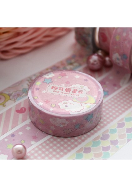 No.3 Tarzı 1.5 cm * 7 M Pembe Kız Kalp Kafes Washi Bant Yapışkan Bant Dıy Scrapbooking Sticker Etiket Japon Kırtasiye (Yurt Dışından) modelleri