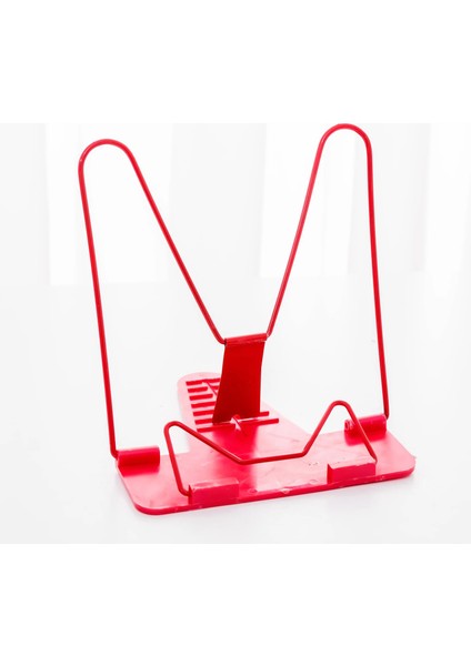 Kırmızı Stil Bookends Taşınabilir Katlanabilir Ayarlanabilir Bookend Standı Okuma Kitabı Standı Belge Tutucu Taban Okuma Kitabı Tutucu (Yurt Dışından)