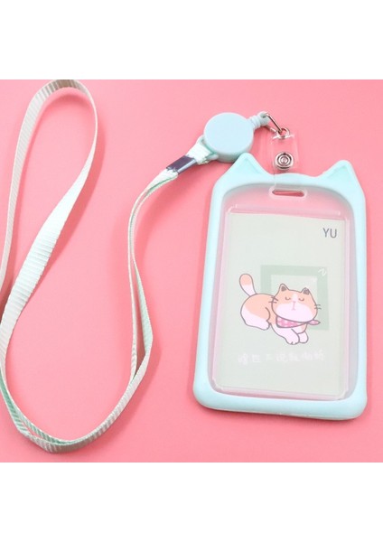 Pembe Tarzı Sivri Kulaklar Tasarım Kızlar Şirket Personeli Çalışanları Için Çalışma Kartı Tutucu Kart Kapağı Geri Çekilebilir Rozet Makaralı Hemşire Doktor Kimlik Etiketi (Yurt Dışından) fırsatları