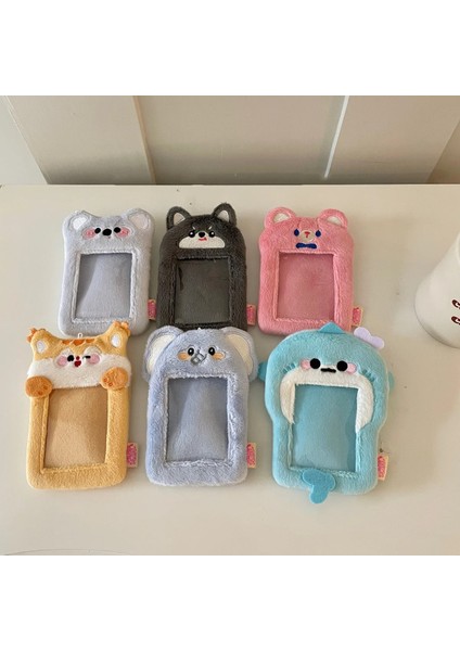 F Tarzı Yeni Kawaii Karikatür Hayvan Serisi Yumuşak Peluş 3 Inç Kpop Fotoğraflı Kart Tutucu Fotoğraf Kartı Tutucu Çanta Kolye Okul Kırtasiye (Yurt Dışından) fırsatları