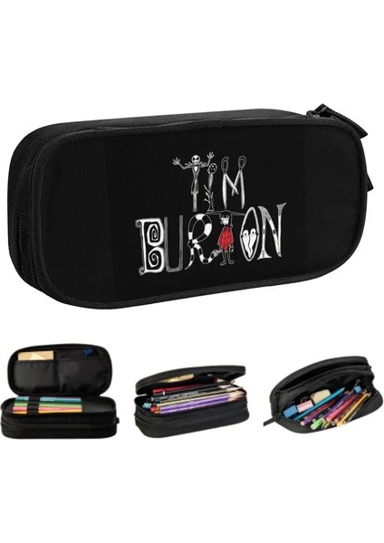 No.1 Stili Kore Tim Burton Alfabe Kalem Kutuları Kız Erkek Özel Cadılar Bayramı Gotik Film Büyük Kapasiteli Kalem Çantası Kutusu Kırtasiye (Yurt Dışından) fiyatları