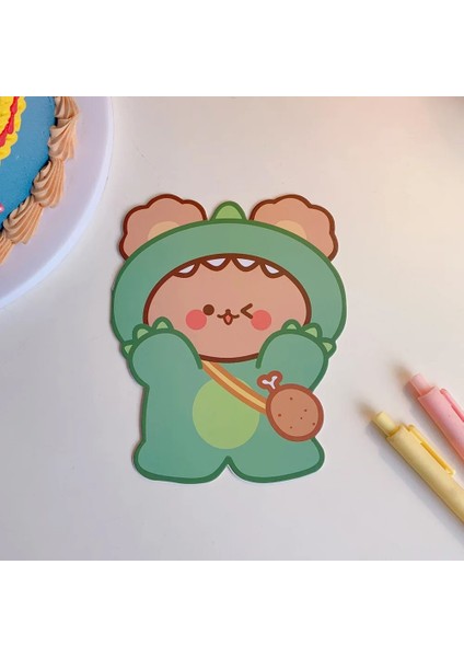 Sarı Stil Mınkys Yeni Varış Lot Kawaii Ayı Tavşan Dilek Hediye Kartı Zarf Tebrik Kartı Festivali Hediye Kartı Okul Kırtasiye (Yurt Dışından)