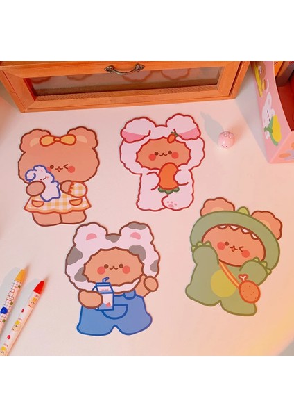 Sarı Stil Mınkys Yeni Varış Lot Kawaii Ayı Tavşan Dilek Hediye Kartı Zarf Tebrik Kartı Festivali Hediye Kartı Okul Kırtasiye (Yurt Dışından) indirimleri