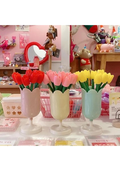 Sarı Stil Ins Yaprakları Kız Kalp Kalem Tutucu Makyaj Fırçası Depolama Kovası Vintage Çiçekler Fotoğraf Sahne Makyaj Tutucusu Ofis Masası (Yurt Dışından) fırsatları