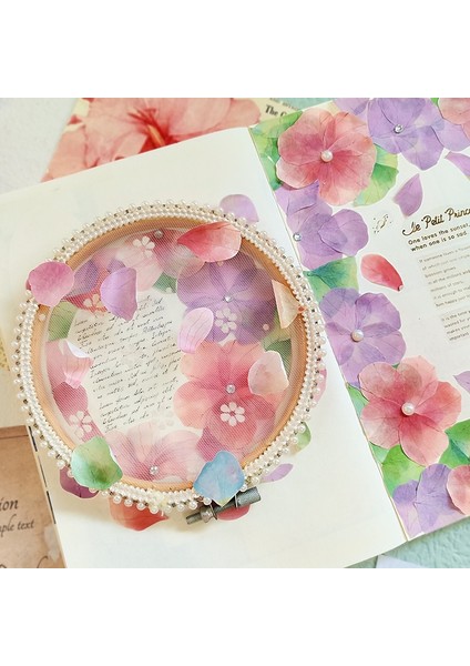 E Stili Eski Çiçek Dili Serisi Maskeleme Washi Bant Petal Dekoratif Yapışkan Bant Diy Scrapbooking Ins Etiket Etiketi (Yurt Dışından)
