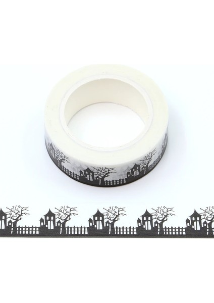 No.5 Tarzı 2021 Cadılar Bayramı Dekoratif Yapışkan Bant Kabak Kafatası Folyo Maskeleme Washi Bant Diy Scrapbooking Sticker Etiket Japon Kırtasiye (Yurt Dışından)