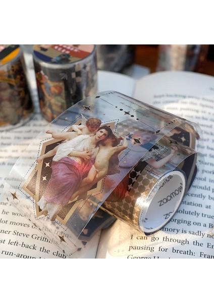 F Stili 4.8cm Geniş Retro Retrospect Serisi Maskeleme Washi Bant Eski Dekoratif Yapıştırıcı Pvc Bant Decora Diy Scrapbooking Sticker Etiket (Yurt Dışından) modelleri