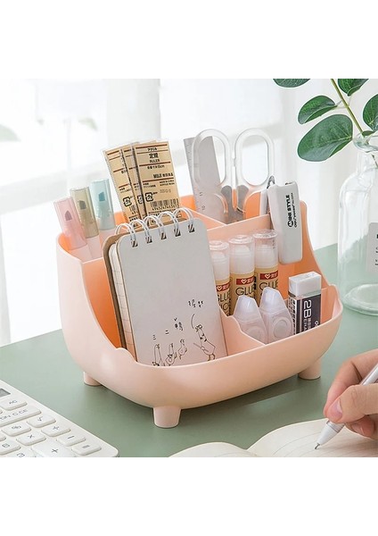 Yeşil Stil Kawaii Masaüstü Kalemlik Büyük Kapasiteli Sevimli Kırtasiye Malzemesi Saklama Kutusu Yaratıcı Karikatür Kalemlik Ins Masa Düzenleyici Kızlar Için (Yurt Dışından) fırsatları