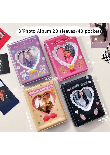 Süt Tarzı Skysonıc Yeni Varış 40 Cep Fotoğraf Kartları Toplama Kitap Kartı Sahipleri Kpop Fotoğraf Albümü Tutucu Kart Depolama Organizatör Kırtasiye (Yurt Dışından) modelleri