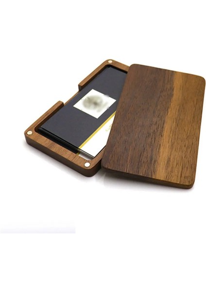 NO.3026 Tarzı Ezone Yaratıcı Doğal Ahşap Kartvizitlik Cep Ince Kartvizit Kredi Siyah Ceviz Renk Iş Manyetik Kart Kılıfı (Yurt Dışından) modelleri