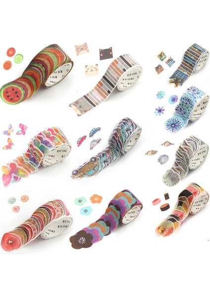 Çiçek 5 Tarzı 200 Yapraklı Rulo Yaratıcı Çiçek Yaprağı Washi Bant, Maskeleme Bandı Çıkartmaları S, Dıy Mandıra, Dergi, Scrapbooking Şişesi (Yurt Dışından) fiyatları