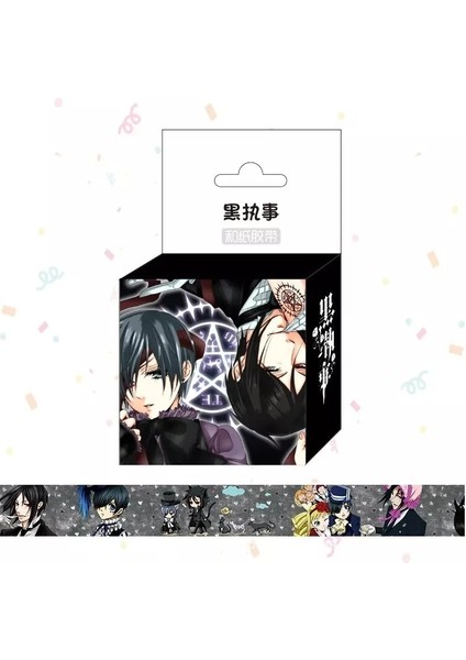 No.6 Tarzı 1.5cm * 5m Yeni Japonya Anime Çizgi Film Oyun Karakterleri Washi Bant Yapışkan Bant Dıy Scrapbooking Sticker Etiket Maskeleme Bandı (Yurt Dışından)