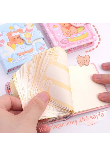 8×8cm Mini Karikatür Kare Not Defteri (Yurt Dışından)