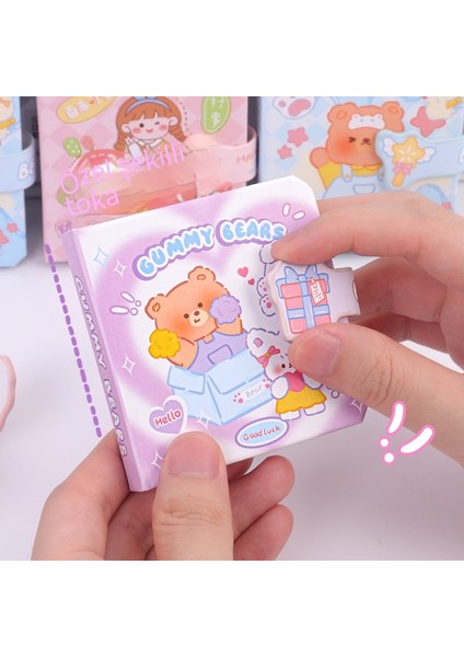 8×8cm Mini Karikatür Kare Not Defteri (Yurt Dışından)