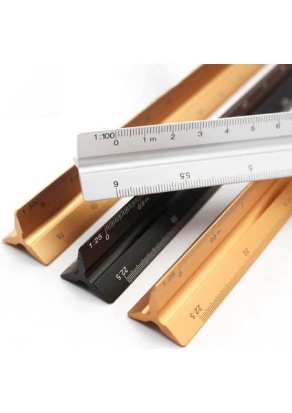 OSS22740SV2 Stili 30 cm Alüminyum Alaşımlı Metal Cetvel Üçgen Ölçekli Mimar Mühendis Teknik Cetvel Ölçme Araçları Tasarım Çizim Aksesuarları (Yurt Dışından) fiyatları