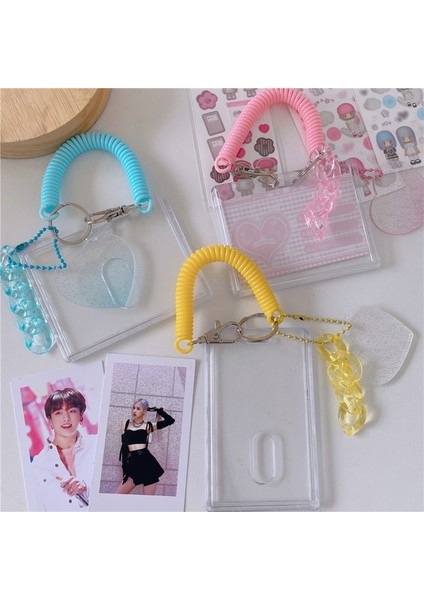 No.1 Stili Şeffaf Kart Tutucu Kpop Dıy Kart Sahipleri Akrilik Koruyucu Kılıf Kolye Çalışma Otobüsü Banka Fotocard Tutucu Kımlık Kartı Tutucu (Yurt Dışından) modelleri