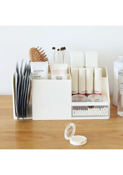 Bej Tarzı Yaratıcı Abs Masa Ofis Organizatör Depolama Kalemlik Masaüstü Kalem Çeşitli Eşyalar Kırtasiye Rozet Kutusu Ofis Okul Malzemeleri (Yurt Dışından) modelleri