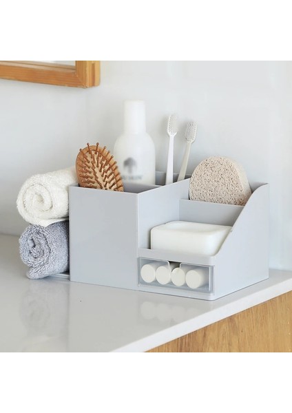 Bej Tarzı Yaratıcı Abs Masa Ofis Organizatör Depolama Kalemlik Masaüstü Kalem Çeşitli Eşyalar Kırtasiye Rozet Kutusu Ofis Okul Malzemeleri (Yurt Dışından) indirimleri