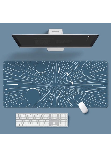 No.7 Tarzı Uzay Astronotlar Tavşan Mouse Pad Sevimli Karikatür Bilgisayar Klavye Pedi Kaymaz Kauçuk Taban Ofis Masaüstü Masa Mat Kadınlar Için (Yurt Dışından)