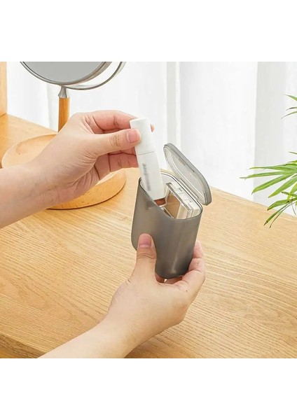 Gri Tarzı Kablo Saklama Kutusu Taşınabilir Plastik Veri Hattı Saklama Kabı Masa Kırtasiye Çok Fonksiyonlu Kulaklık Veri Şarj Hattı (Yurt Dışından) indirimleri