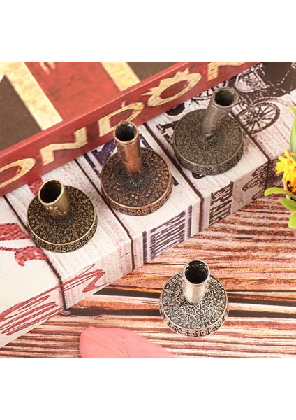 G Tarzı Vintage Kalem Tutucu Metal Avrupa Tarzı Yuvarlak Taban Masa Üstü Organiser Hediye Öğrenciler Için Yazma Aksesuarları (Yurt Dışından) fiyatları