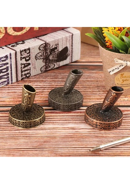 G Tarzı Vintage Kalem Tutucu Metal Avrupa Tarzı Yuvarlak Taban Masa Üstü Organiser Hediye Öğrenciler Için Yazma Aksesuarları (Yurt Dışından) modelleri