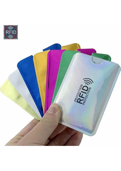 Altın 10 Adet Tarzı Anti Rfid Okuyucu Kilidi Cüzdan Kilitleme Kredi Kimlik Kartı Tutacağı Banka Koruyucu Alüminyum Metal Kart Kılıf Desteği Nfc 6.2*9.2 (Yurt Dışından) fiyatları