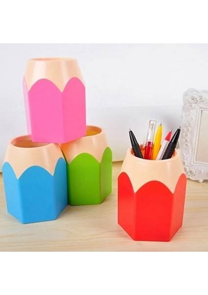 Mor Tarzı Yaratıcı Kalem Vazo Kalem Pot Makyaj Fırça Tutucu Kırtasiye Masası Düzenli Plastik Masa Düzenleyici Konteyner Okul Ofis Malzemeleri (Yurt Dışından) modelleri