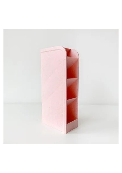 Pembe Tarzı Yeni Varış Katı Coloroblique Ekleme 4 Izgara Kalemlik Yaratıcı Masa Üstü Organiser Makyaj Kalemleri Saklama Kutusu Okul Kırtasiye (Yurt Dışından)