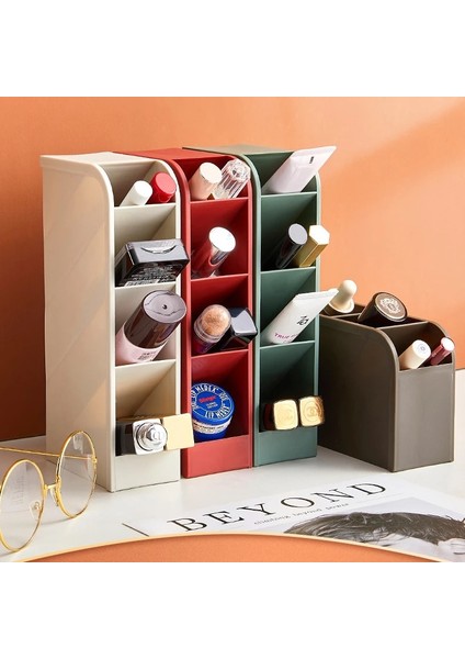 Pembe Tarzı Yeni Varış Katı Coloroblique Ekleme 4 Izgara Kalemlik Yaratıcı Masa Üstü Organiser Makyaj Kalemleri Saklama Kutusu Okul Kırtasiye (Yurt Dışından) modelleri