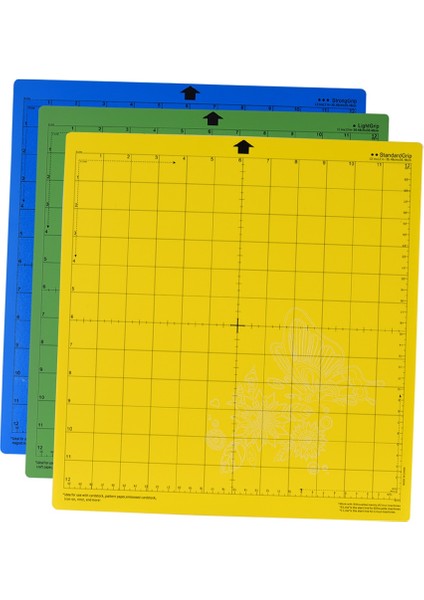 Mavi Stil 3 Adet Yedek Kesme Mat Yapışkanlı Kaymaz Izgaralı Kesme Paspasları Silhouette Cameo Cricut Kesme Makinesi ile Uyumlu (Yurt Dışından) fiyatları
