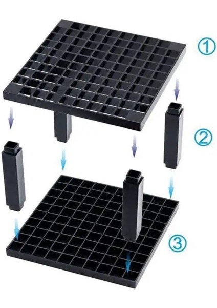 Siyah Stil 96 Delikli Kalem ve Fırça Tutucu Masa Standı Organizatör Kalemler, Boya Fırçaları, Renkli Kalemler, Işaretleyiciler, Fırçalar Için Tutma Rafı L29K (Yurt Dışından) fırsatları